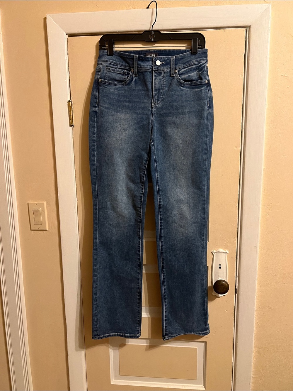 NYDJ Women's Marilyn-Straight Jeans in Blue Wash